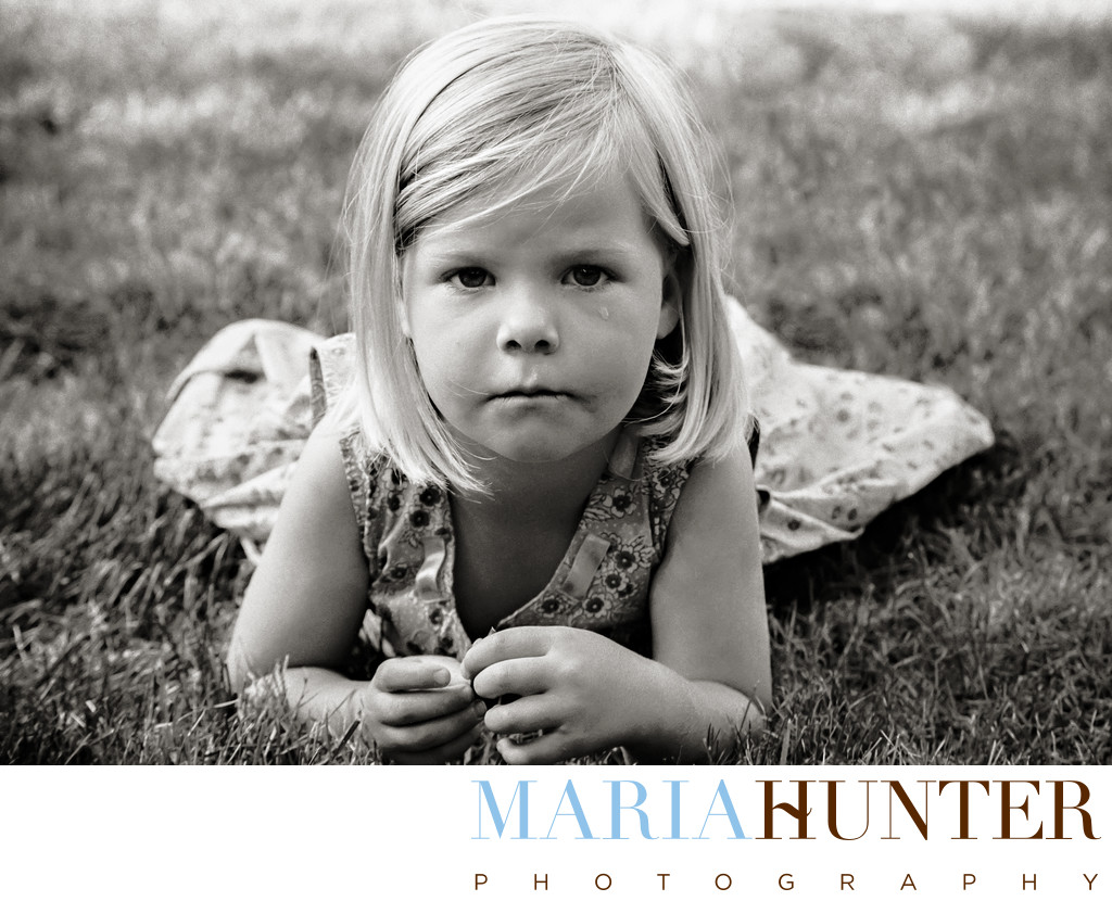 Black and White Child Photography