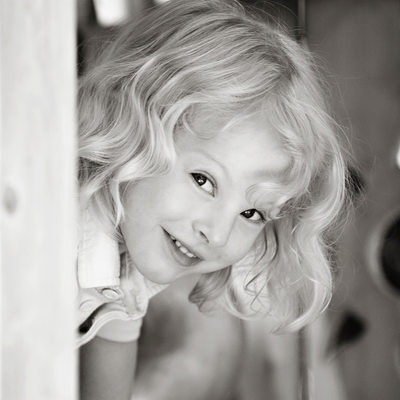 Black and White Child Photography NYC