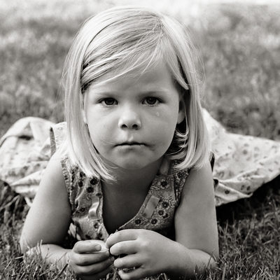 Black and White Child Photography