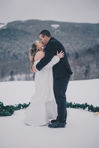 Gorgeous Winter Elopement at Sunday River Maine