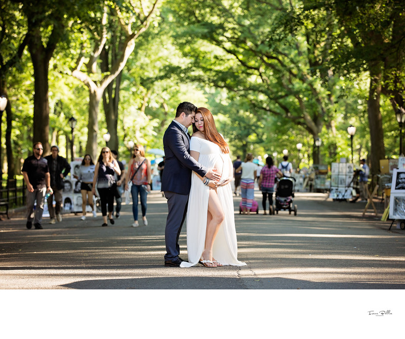 Central Park Couples Maternity Photos