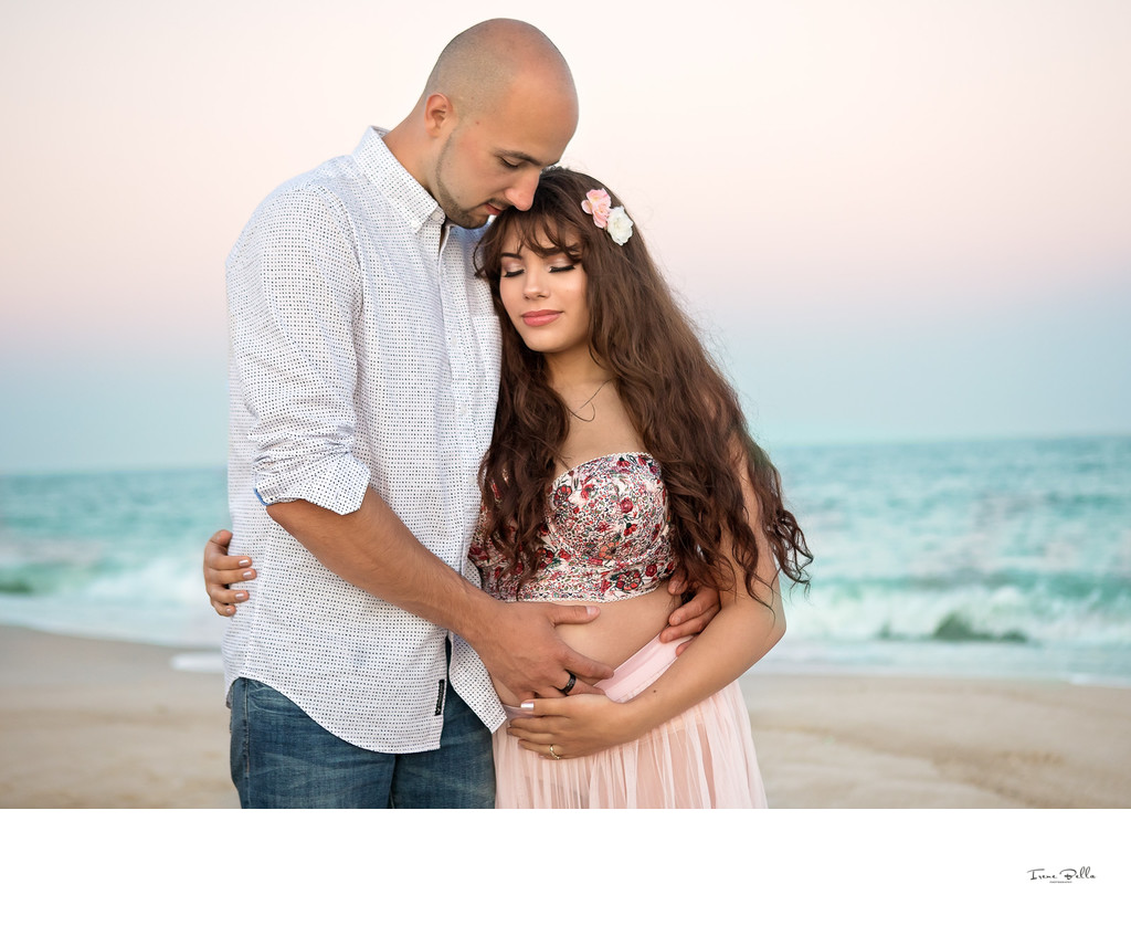 Romantic Beach Maternity Photo