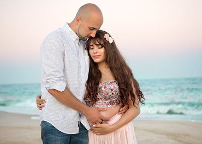 Romantic Beach Maternity Photo