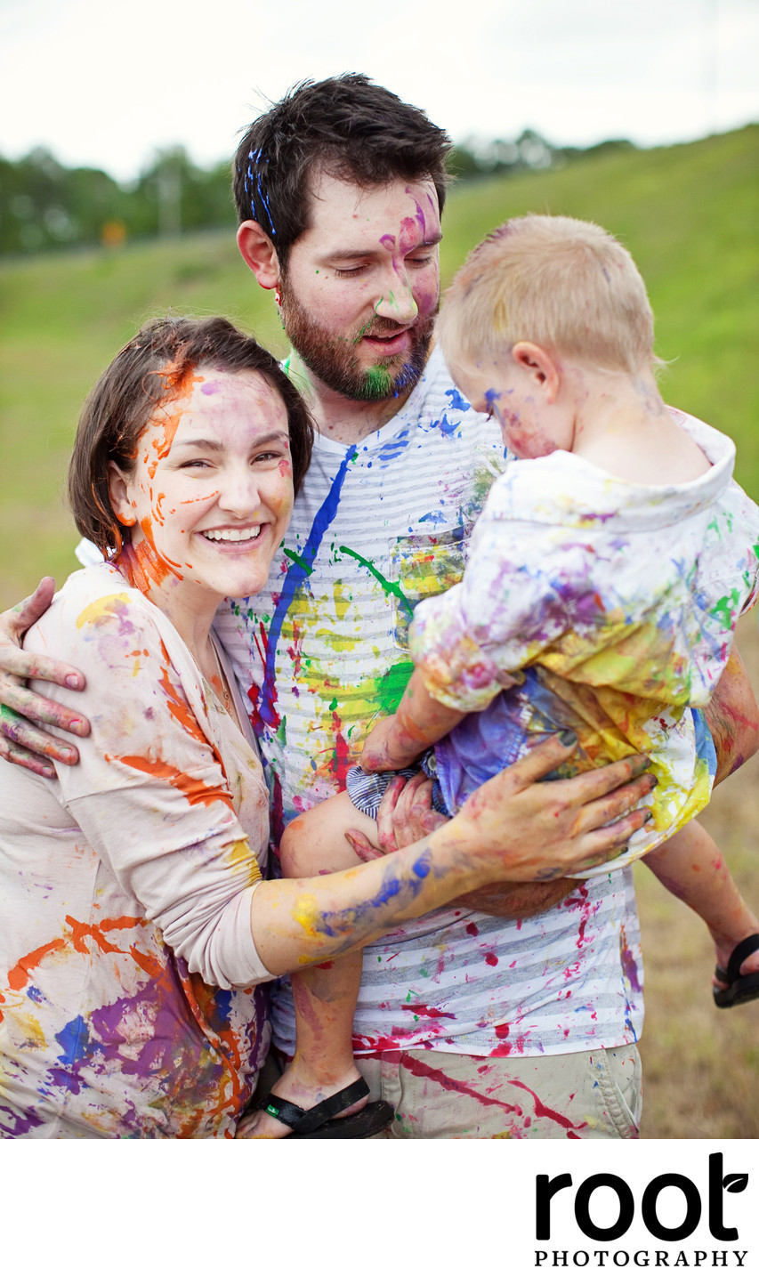Family Paint Photo Session