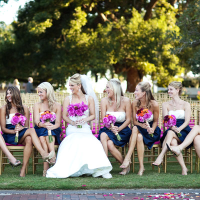 Bridal party at an Isleworth Country Club Wedding