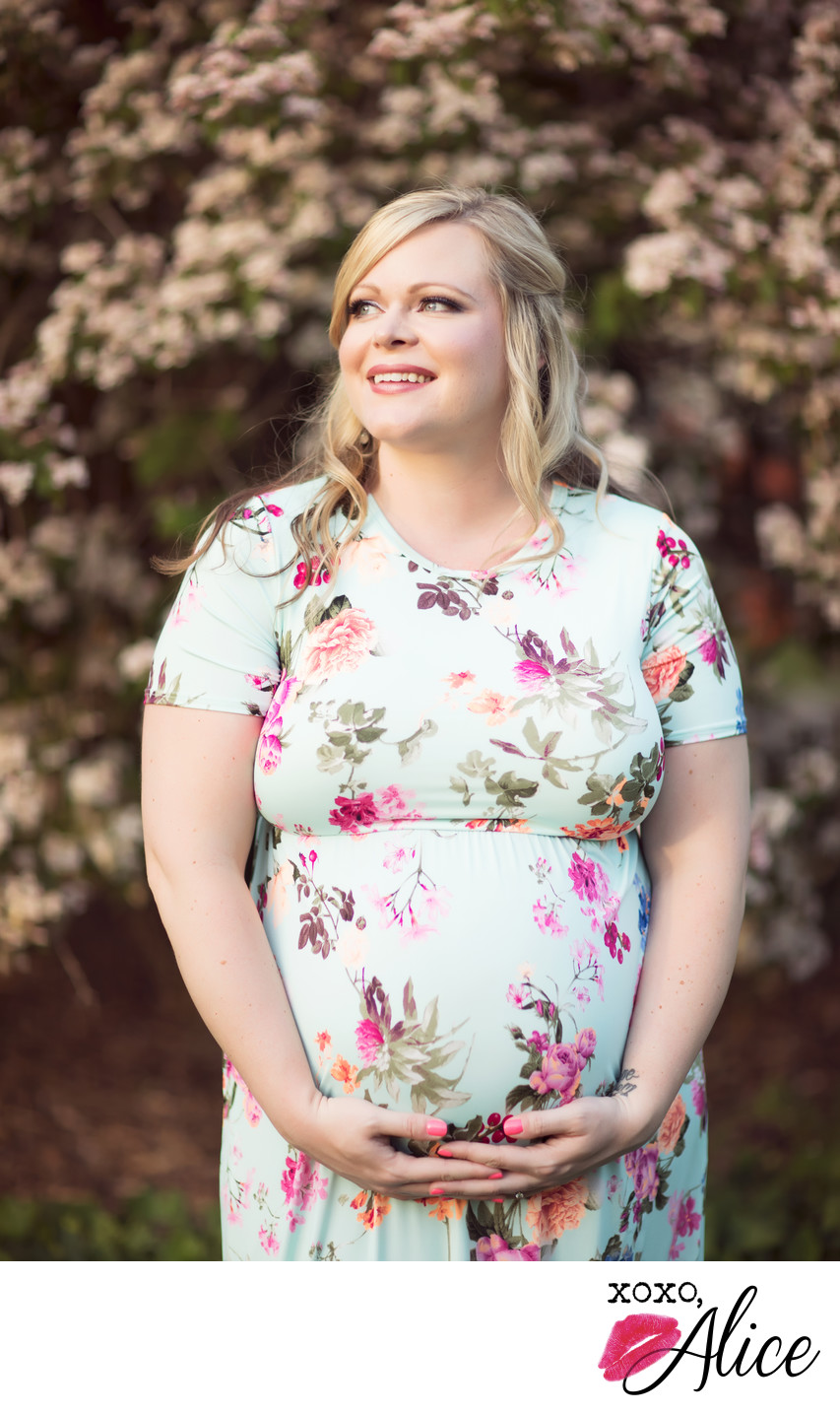 pretty mother to be florals photography tower grove