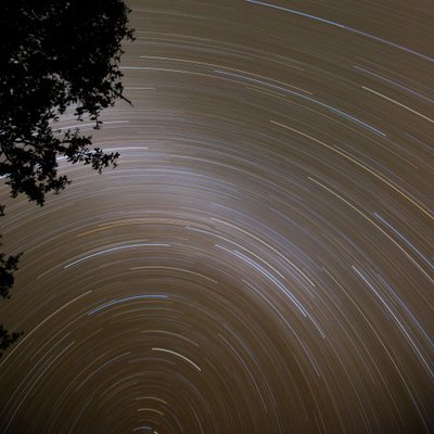 Star Trails as seen from Bright Angel campground GCNP