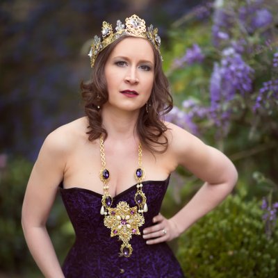 burlesque boudoir cosplay portraits with crown royal