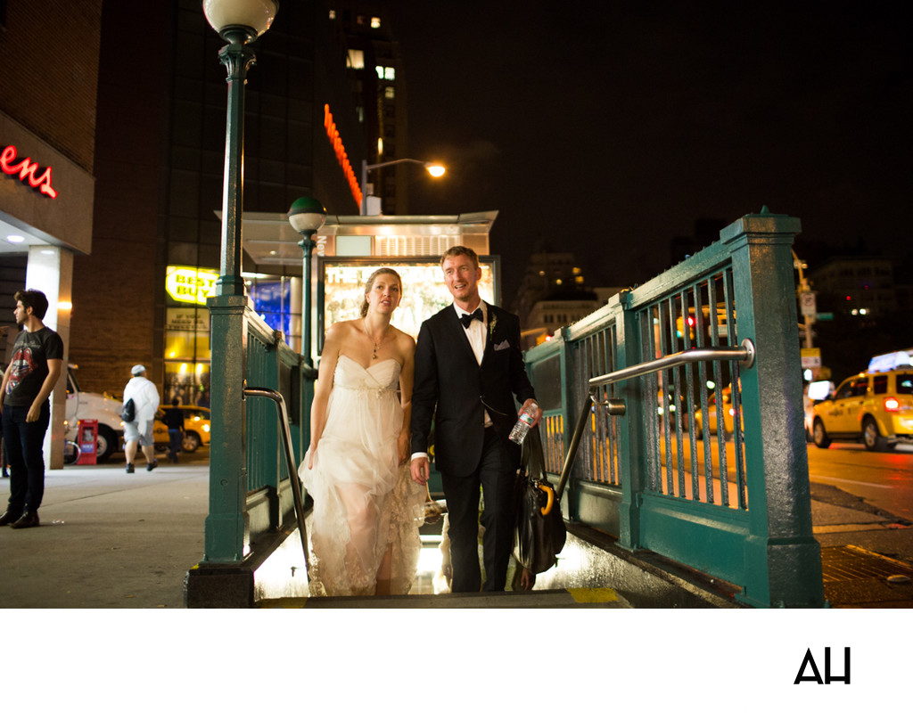 New York Subway Wedding Pictures