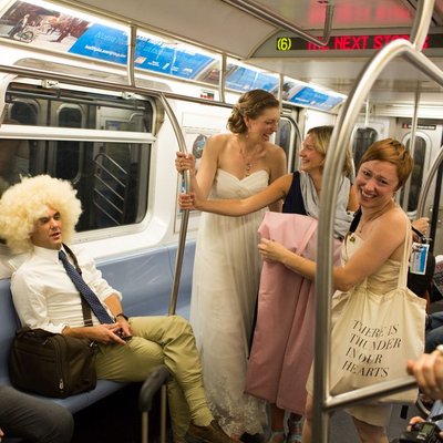 New York Subway Wedding Pics