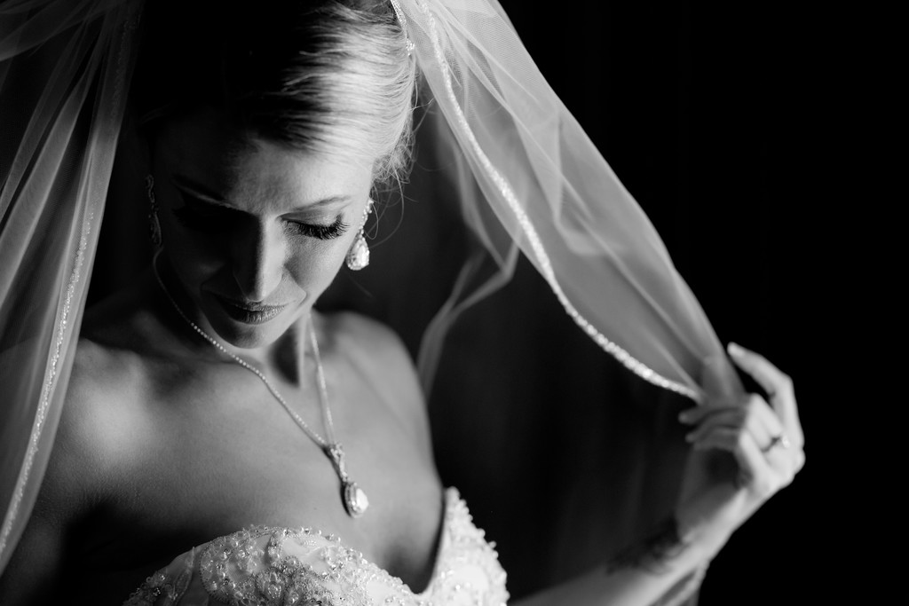 Romantic bridal portrait at a Different Pointe of View