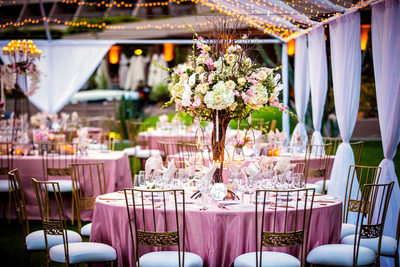 Outdoor Reception at the Phoenician in Scottsdale Arizona - Scottsdale Wedding Photographers - Ben and Kelly Photography