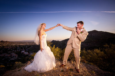 Different Pointe of View wedding in Phoenix Arizona