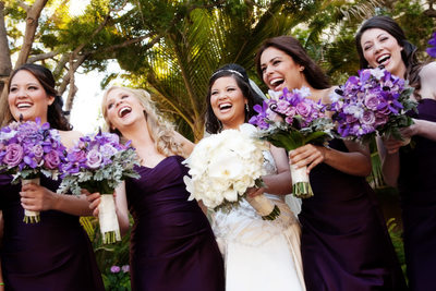 Laughing Bridesmaids at the Ritz Carlton Wedding
