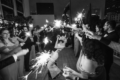 Sparkler Kiss at the Westgate Hotel