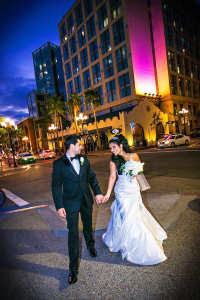 Bride and Groom with Hard Rock Hotel