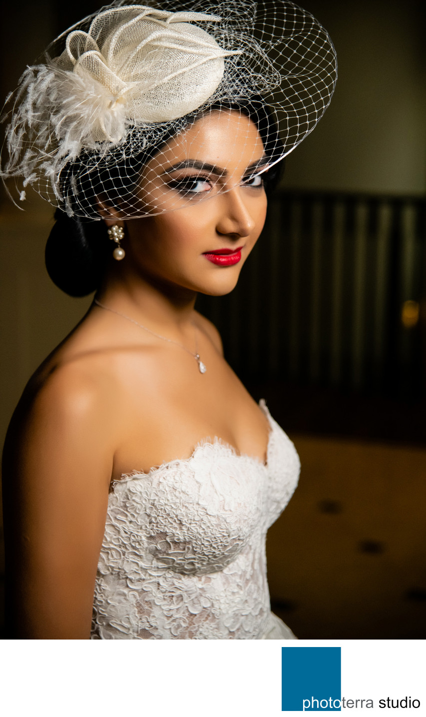 Persian Bride with Fascinator