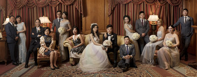 Asian Family Wedding Panorama