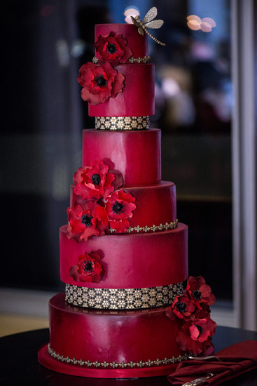 Red Wedding Cake