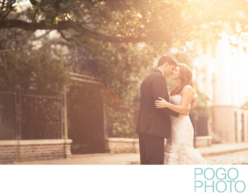 Romantic couple portraits in Charleston, South Carolina