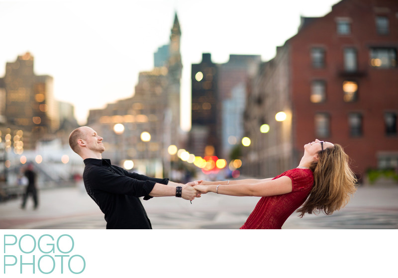 Boston Engagement Photography at Long Wharf Marriott 