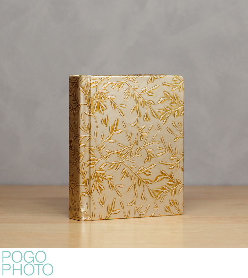 Pogo Photo Signature Album with Goddess Gold Leather