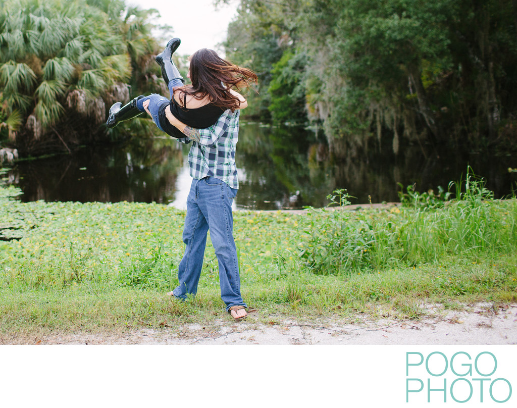 Park engagement session in Jupiter, Florida