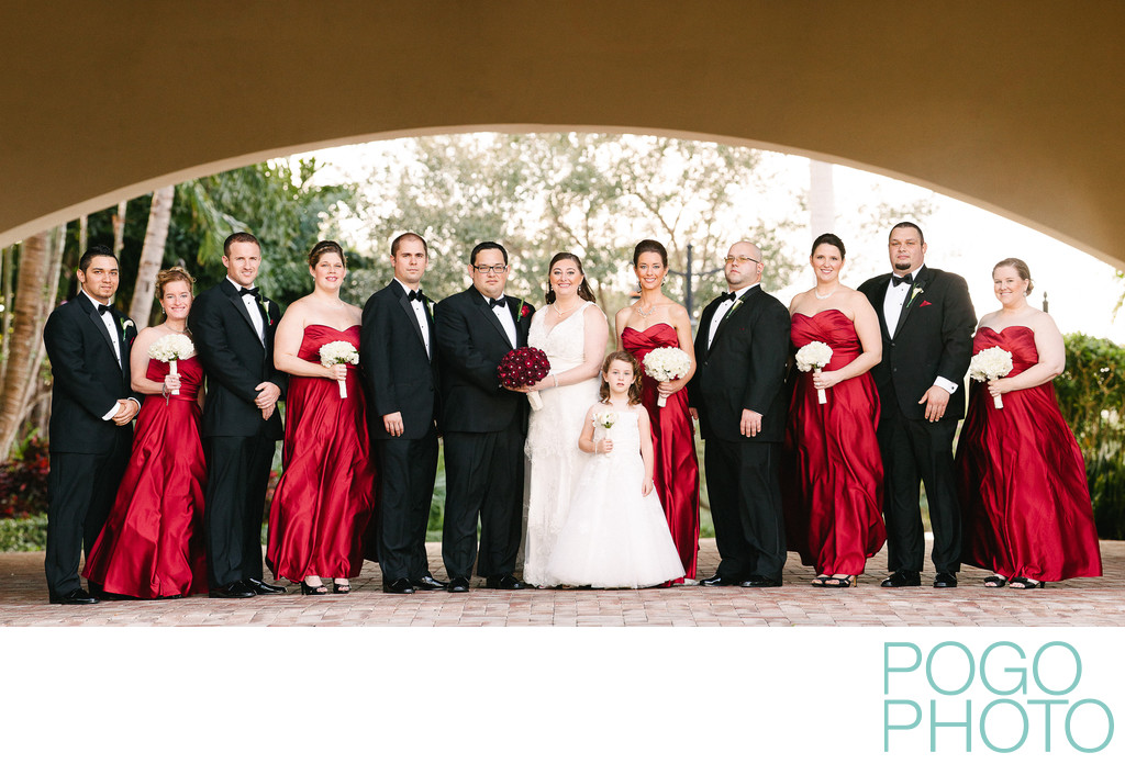Wedding party portraits at Frenchman's Reserve, Jupiter