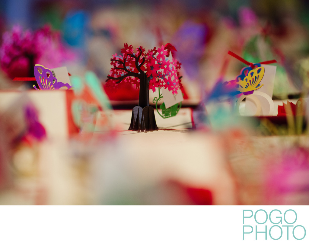 Photo of Colorful Placecards by Lovepop at Morikami