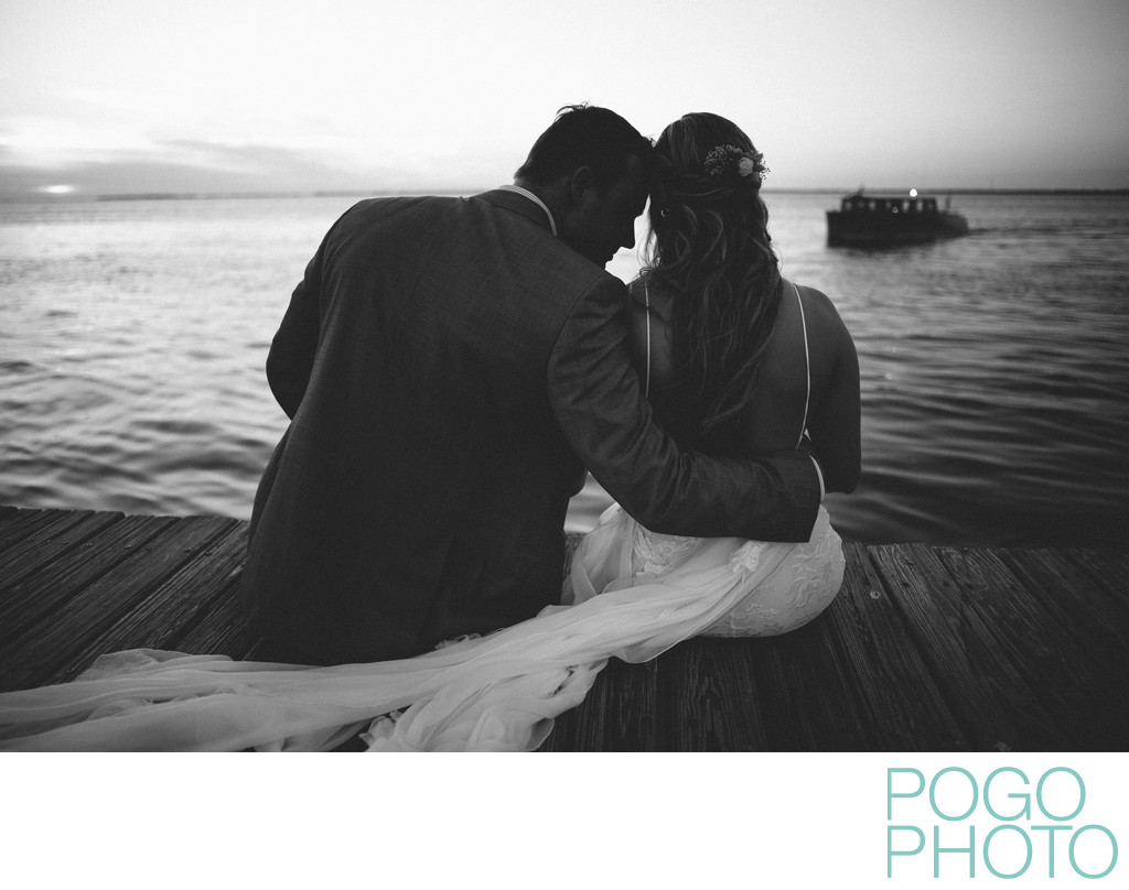 B+W Portrait Key West Destination Wedding Photographers