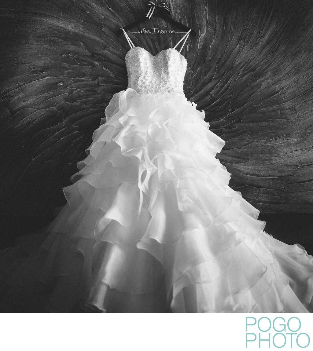 Wedding Dress Photo at Jay Peak, Northeast Kingdom