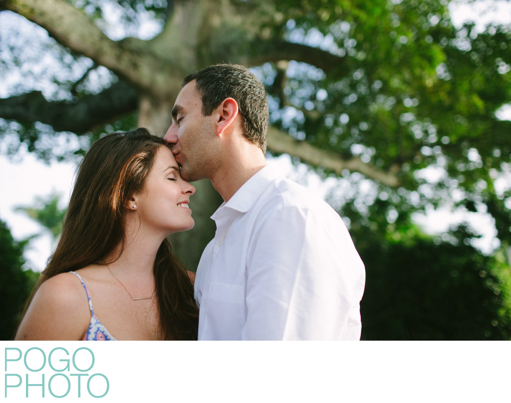 Palm beach engagement photography at Whitehall