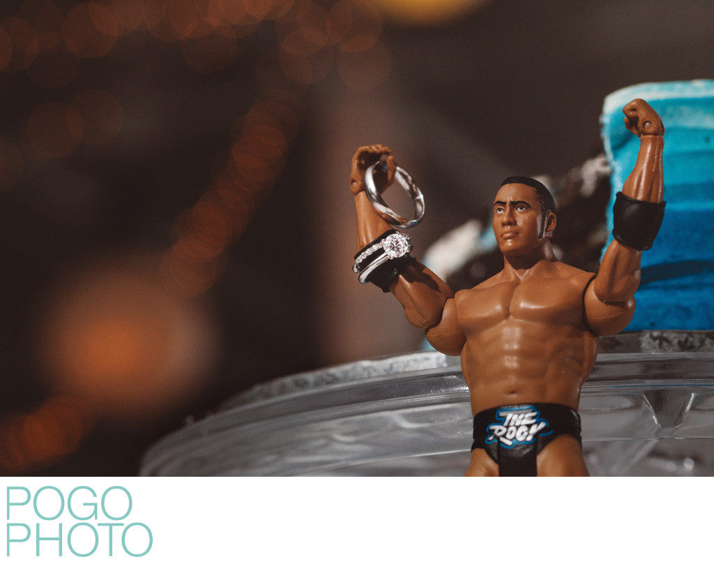 Quirky Detail Photo of Rings and The Rock Action Figure