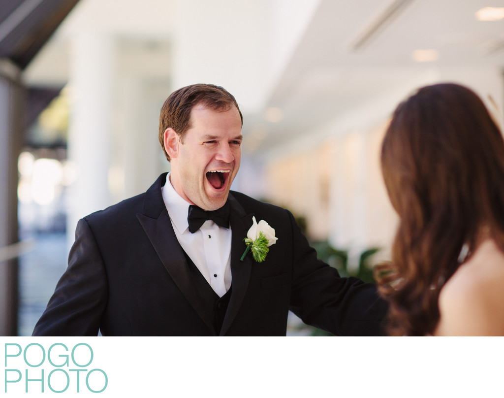 Groom's Ecstatic Reaction at South Florida First Look