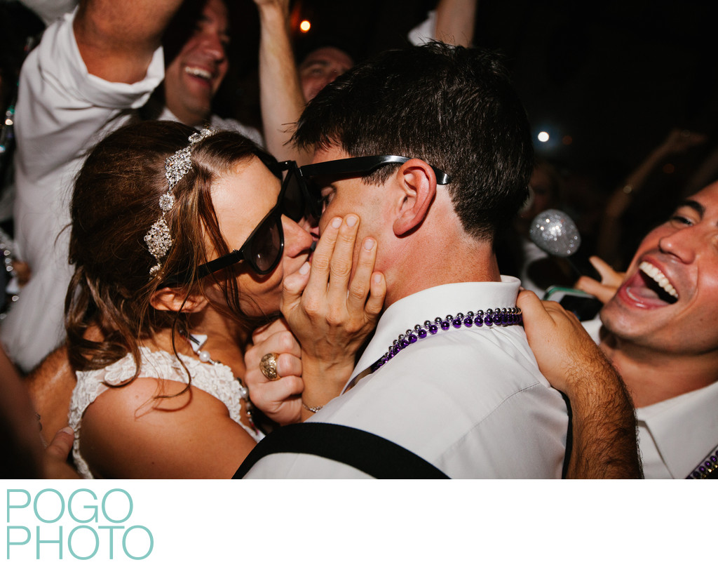 Last Dance Romantic Kiss Photo at Destination Wedding