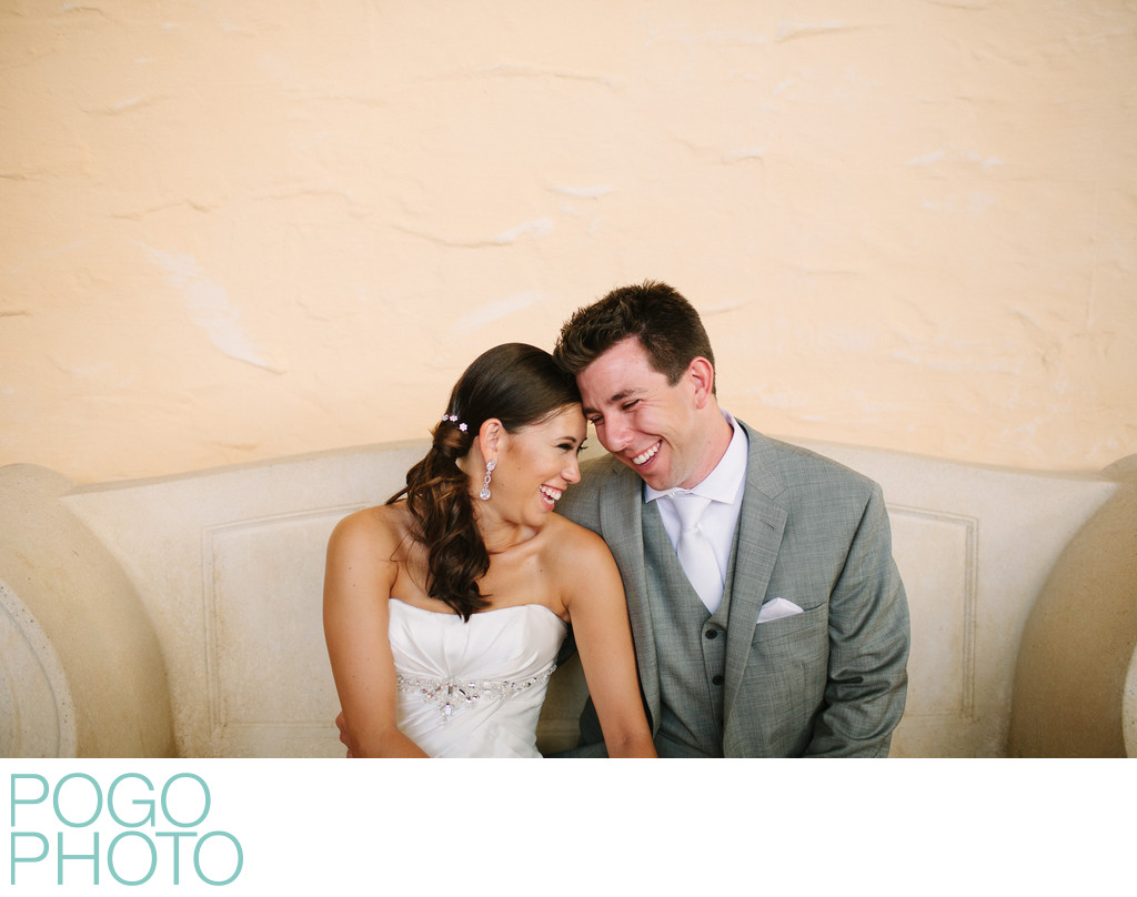 Delighted Newlyweds Canoodle at Historic Private Estate