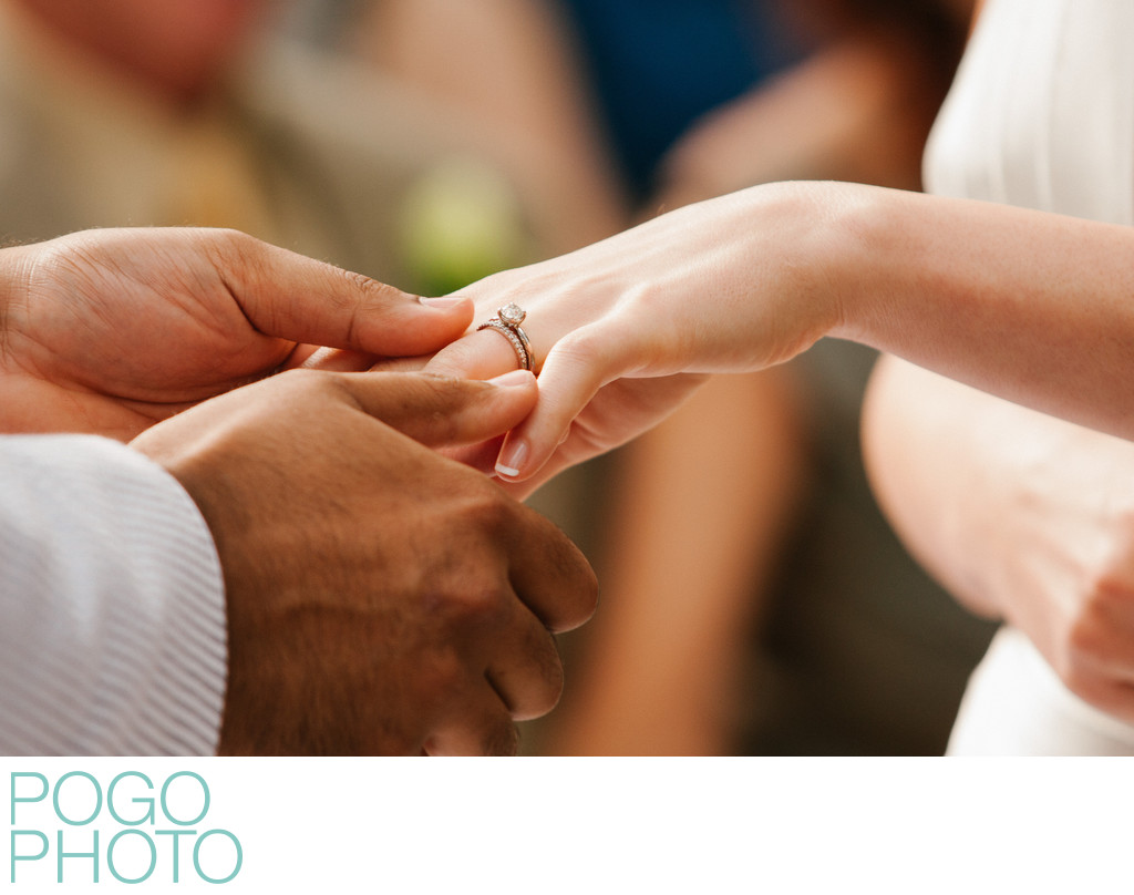 Gentle Hands Exchange Rings at Jupiter Florida Wedding