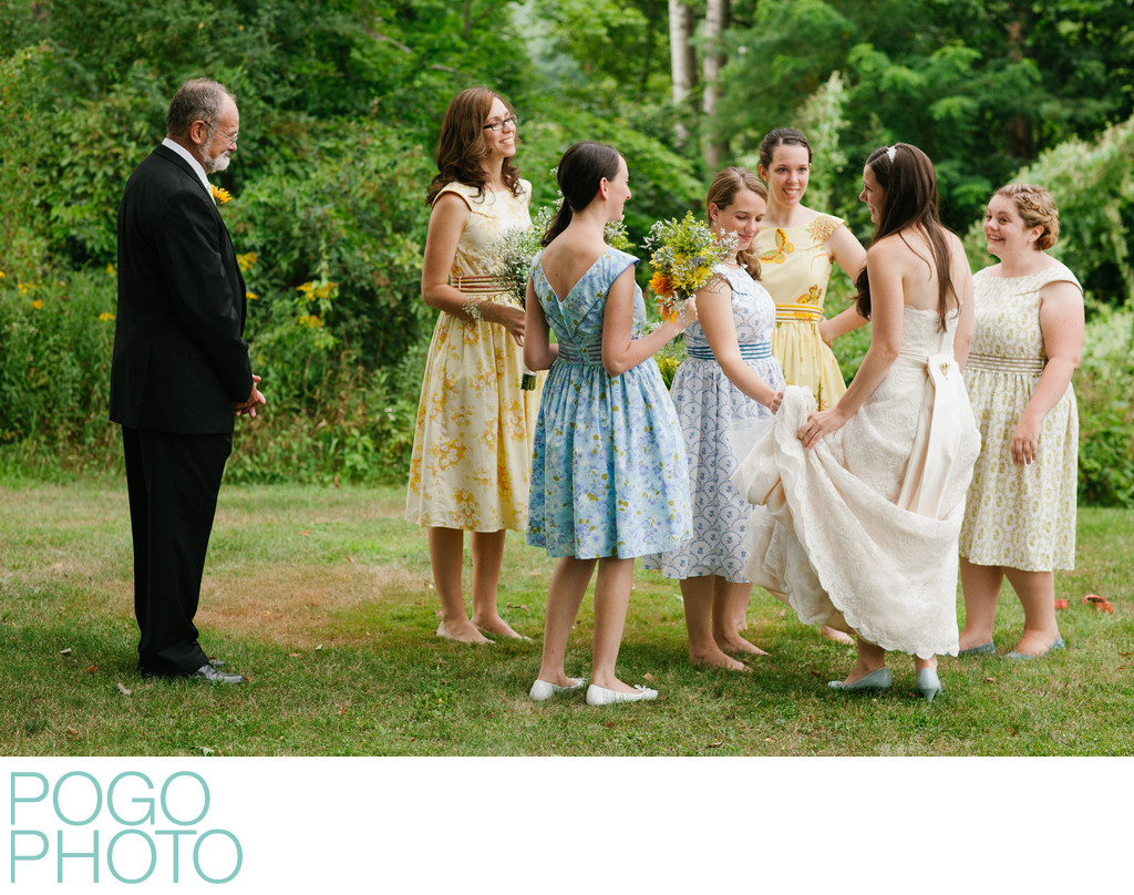 Vermont Photographer Captures Rustic Bridesmaid Dresses