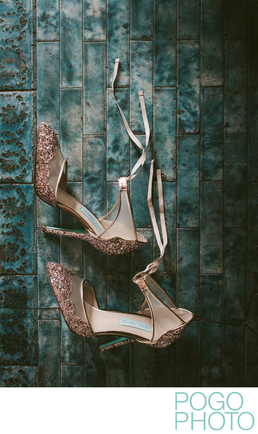Betsey Johnson Stela Glitter Wedding Shoes Detail Photo