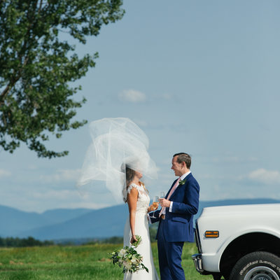 Basin Harbor Bride's Veil Flies in Vermont Summer Wind