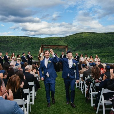 Gay Jewish Destination Wedding in New England Mountains