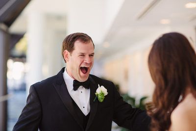 Groom's Ecstatic Reaction at South Florida First Look