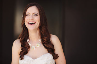 Laughing Bridal Portrait by Ft Lauderdale Photographer 