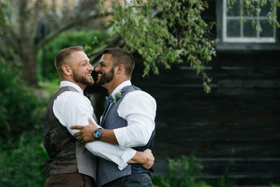 New England Same Sex Wedding Photographers at VT Barn