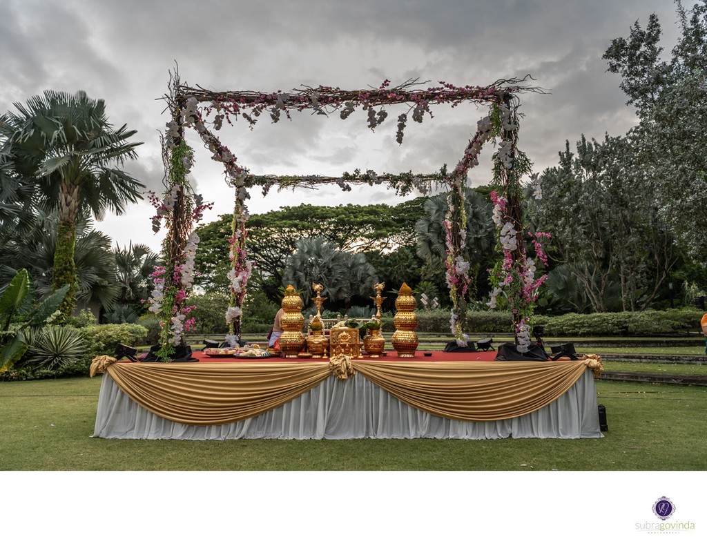 HortPark Indian Wedding Mandap by Pandora Concepts