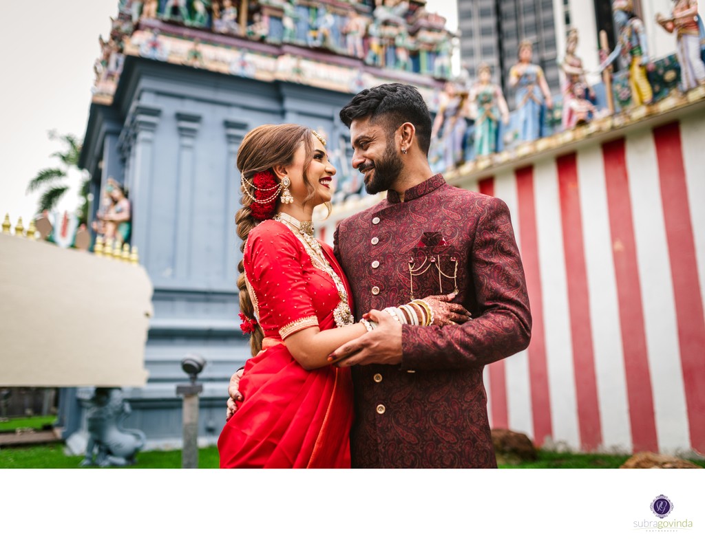 PGP Temple Singapore Indian wedding portrait by WPPI Award-Winner Subra Govinda
