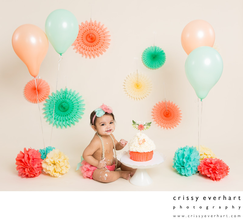First Birthday Cake Smash - Pretty Pastels