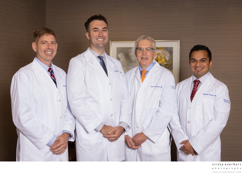 Medical Group Portraits Taken in Office