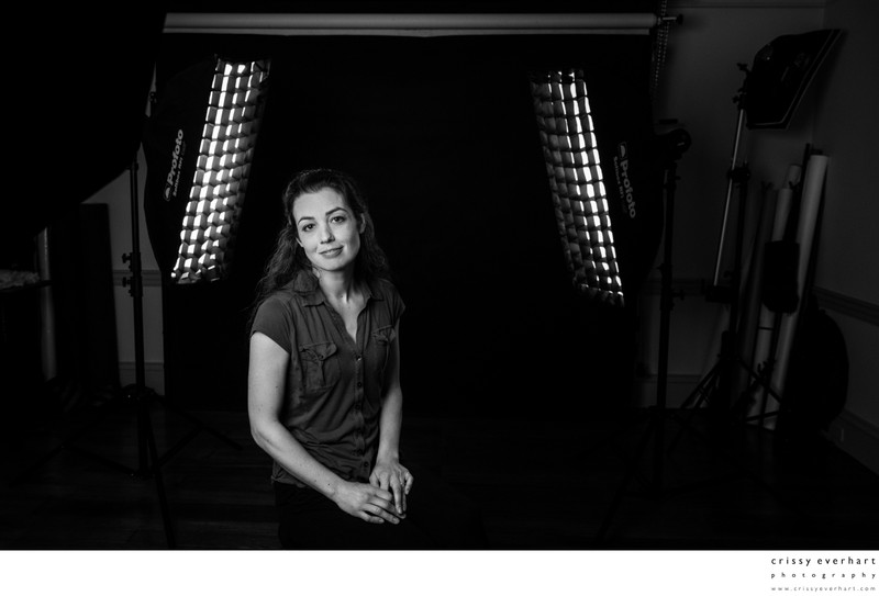 Crissy in her Malvern Photo Studio