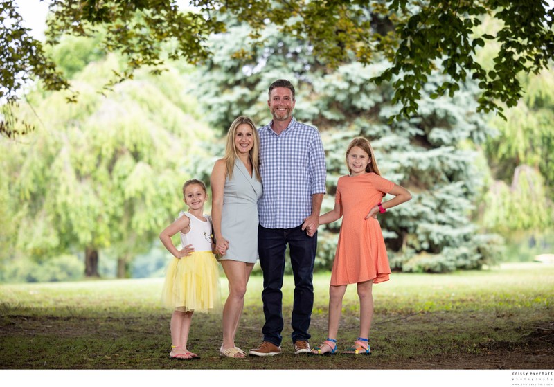 Family Portraits at Rose Tree Park in Media